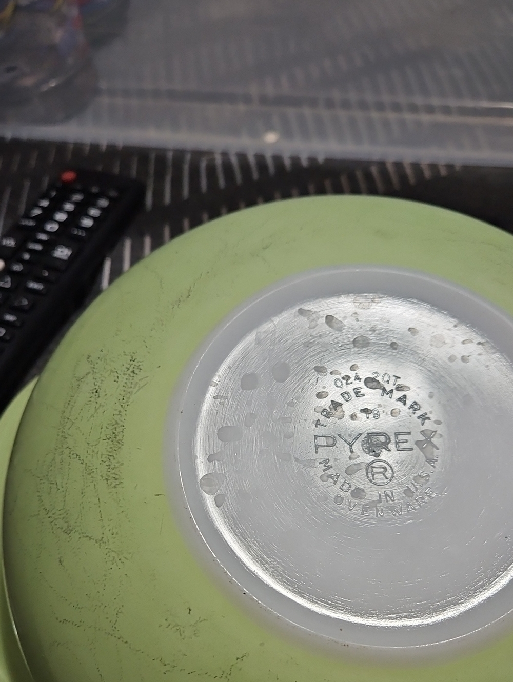 Pyrex Light Green Bowl Vintage